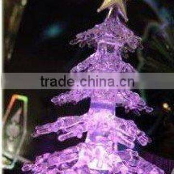 purple led tree light