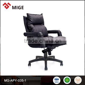 On sale guangzhou office product leather chair with casters