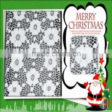 Nylon and spandex lace fabric available in raschel flower pattern