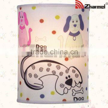 modern dog fabric wall lamp,kids light