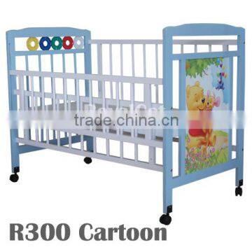 Baby Crib, Convertible Cot Bed, Baby Bed, Wooden Playpen. 4 in 1 Baby Bed