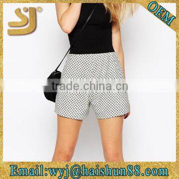 New Arrival women oem grid hot summer shorts