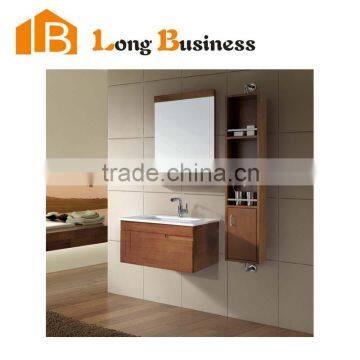 LB-JL2098 Modern Style Solid Wood Bathroom Vanity With Mirror Cabinet, Basin And Faucet