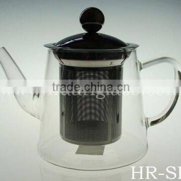 wholesale Heat Resistant Glass Teapot with infuser