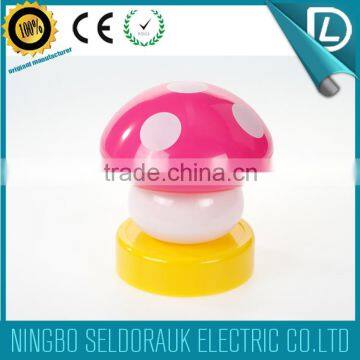 Seldorauk Own 20 Kind Items Battery Powered ABS Plastic Mini Mushroom Led Push Button Light photo-4