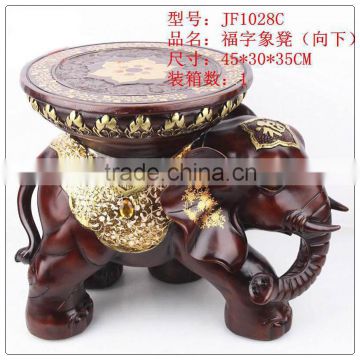 For gifts ceramic elephant red stool