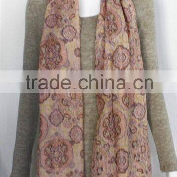 Neon Pink Lady Wool Scarf photo-2