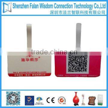 QR code sticker with unique code