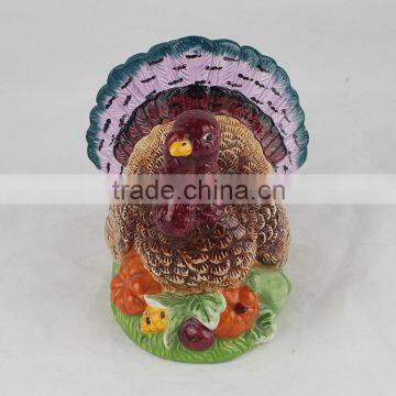 Direct Factory Produce Wholeasle OEM Decor Gift Turkey Ceramic Turkey Decoration