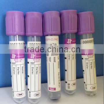 EDTA K3/K2 vacuum blood collection tube CE marked with good quality and price