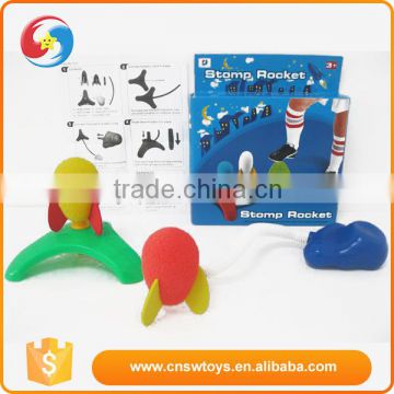 Customized promotional kids interesting plastic stomp EVA rocket toy