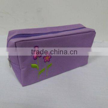 purple 600D polyester cosmetic bag style YCD5757