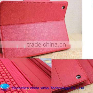 2013new Mini Bluetooth Keyboard with Pu Leather Case for mini ipad