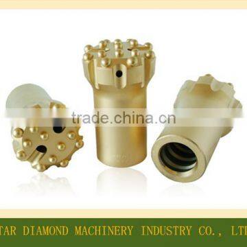 Thread Button bits, T51 Button bit. Bench drilling T51 rock drill bit
