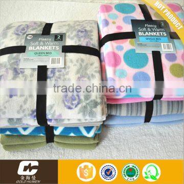 Fleecy Soft & Worm 2 Pack Polar Fleece Blanket Twin/Queen Bed