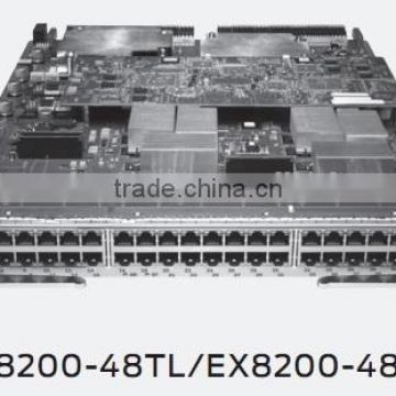 JUNIPER EX8200-48TL EX8200-48PL 48-port PoE+ 10/100/1000BASE-T RJ-45 20 Gbps line card for EX8208 EX8216