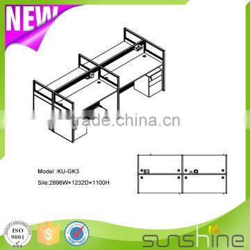 KU-GK3 Modern Mdf I Shaped Call Center Workstation