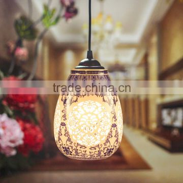 Hollow Drop shape hanging pendant light stairs pendant light