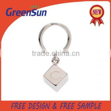 Nickel Plated Logo Metal Key Chain