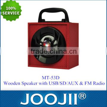 Hot product USB SD AUX active speaker with fm radio