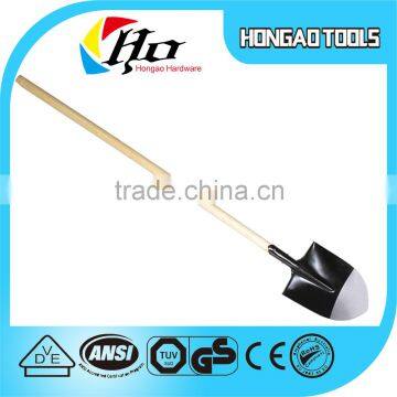 China Manunfactuer Supplier for Africa Market Square and Round Spade with wooden Handle