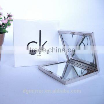 Party Pocket Compact Mirror, Beidesmaid Gift, Fold Double Sided Make up Mirror, Lady Square Metal Pocket Mirror photo-2