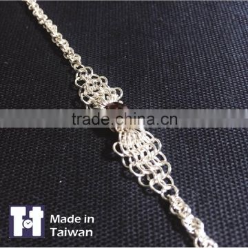 New Design Customized 925 Lace Spar Sterling Silver Bracelet Jewelry