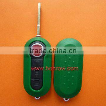High quality New Product - Fiat 3 button flip remote color key blank (Green Color)