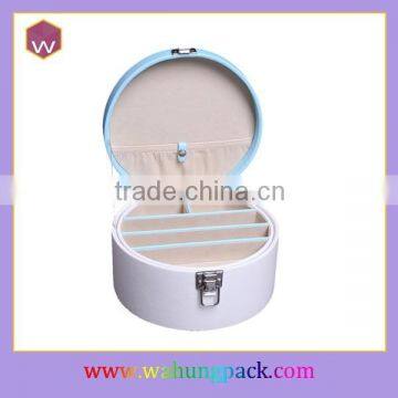 Round Shaped Packaging Leather Box Hot Sale & New Design Jewelery Box Packing With Many Small Compartments Wholesale