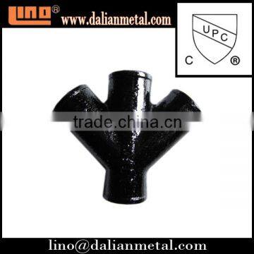 ASTM A888 Cast Iron drain Pipe Fittings of DOUBLE WYE