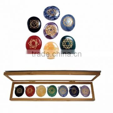 Chakra Oval Engraved Sets : Wholesaler Manufacturer