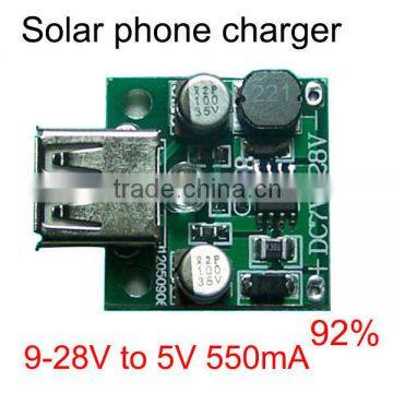 Solar mobile phone charging module solar cell board 12V to 5V / 24V to 5V step-down module