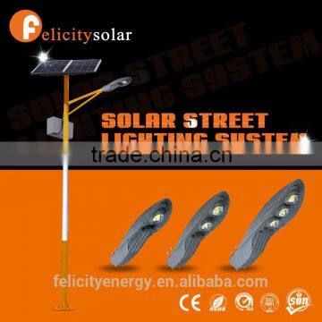 Felicitysolar high quality easy install 50W outdoor solar power led street light with pole