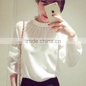 2016 Ladies New Model Chiffon Style Blouse