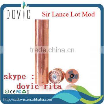 High quality mechanical e cig mod copper sir lancelot mod