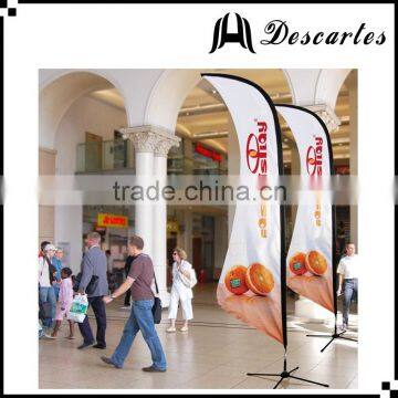 5m height indoor promotional printed flags/printed decorative knifed flags and banners for sale