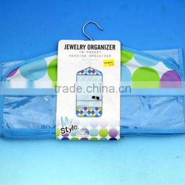 Blue jewelry organizer