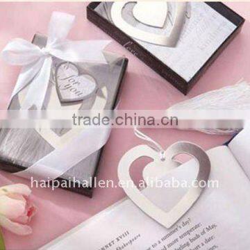 Heart-Shaped Bookmark with Elegant Silk Tassel