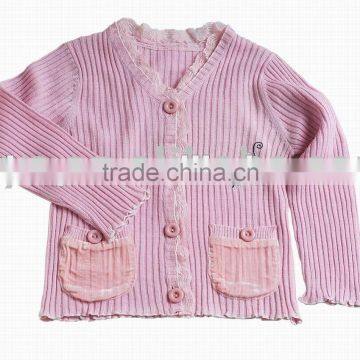 children's cardigan sweater with buttons and pocket