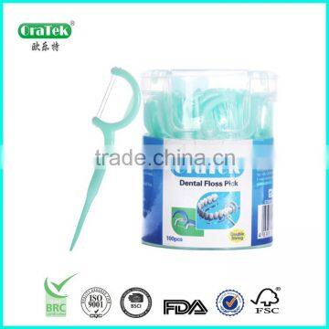 High Polymer 2 Lines Dental Floss Toothpicks