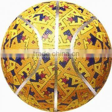 Colorful Rubber cover Basketball for training and match