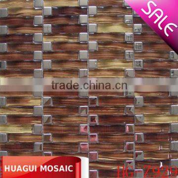 3D glass mosaic models tiles for bathroom HG-Z929