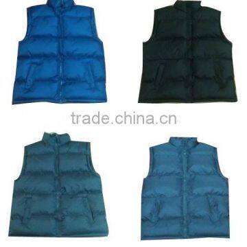 Apparel stocks Mens Padded Vest Warm Vest 2015 made in Shishi man vest