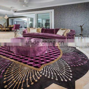 irregular rugs, round rugs, silk rugs