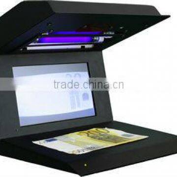 Counterfeit money detector E-UVD with UV,IR detections, big lcd display