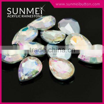 Eco-Friendly Point Cut Transparent Rhinestone Beads Decorations for Birthday Party