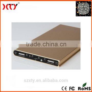 2016 best sell slim power bank 10000mah phone charger