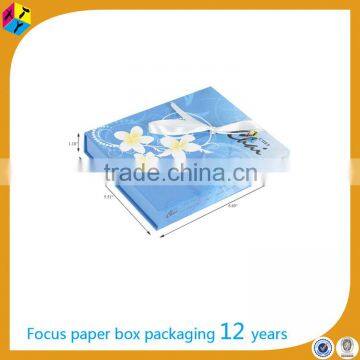 custom elegant paper gift box with flap lid