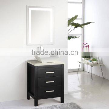 Modern PVC Bathroom Cabinet Mirror with LED Light