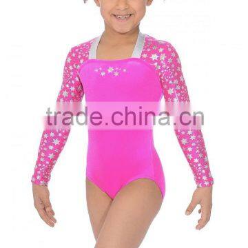 Custom Sexy Girls Long Sleeve Ballet Leotards Training Gymnastics Leotards